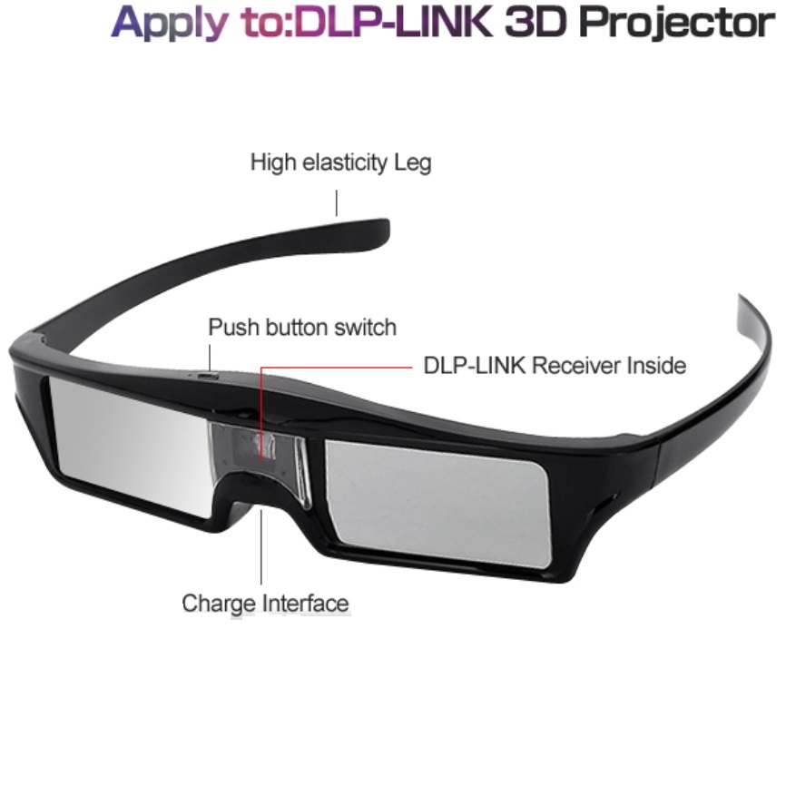 Active 3D Glasses Dlp Link Projector - DLP 3D アクティブ シャッター メガネ Optoma