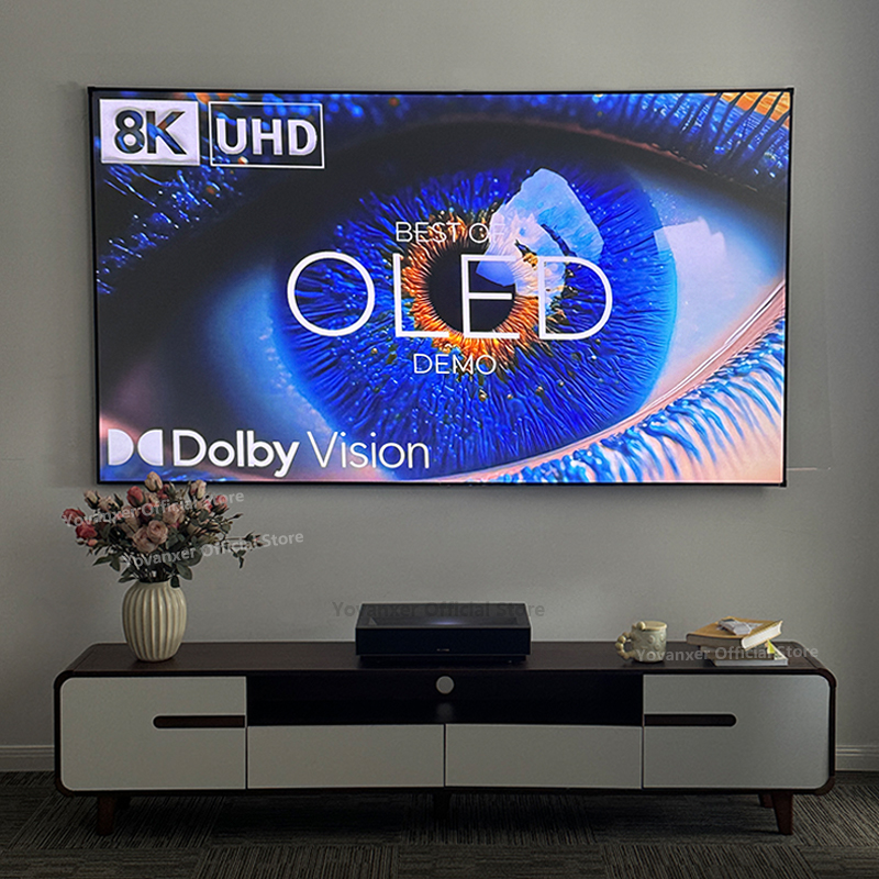 Ultra Short Throw Laser Projector 4K - 80インチ新型フレネル5.0 Pro ALR USTプロジェクションスクリーン 超短焦点レーザープロジェクター用 16:9