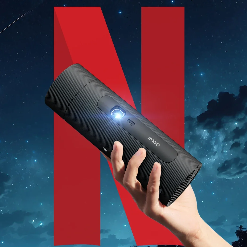 Mini Portable Projector Rechargeable Battery - ホットトレンド JMGO Picoflix ポータブルプロジェクター 充電式バッテリー搭載 450ASNIルーメン