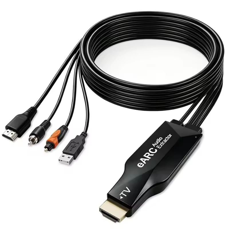 Optical Audio Hdmi Earc Extractor - HDMI eARC/ARCオーディオエクストラクター HDMIeARC/ARCからHDMI/同軸/光デジタル出力 192K サウンドバー・アンプ対応 PCM2.0/AC3/DTS