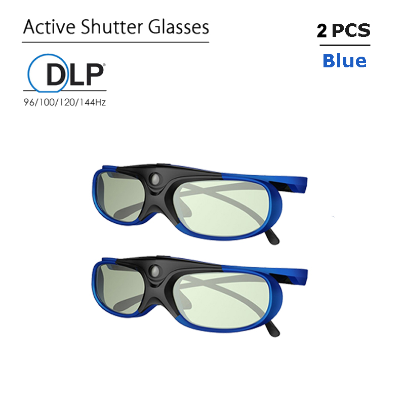 Active 3D Glasses Dlp Link Projector - アクティブシャッターアイウェア DLP-Link 3Dメガネ 2PC USB充電式 DLP