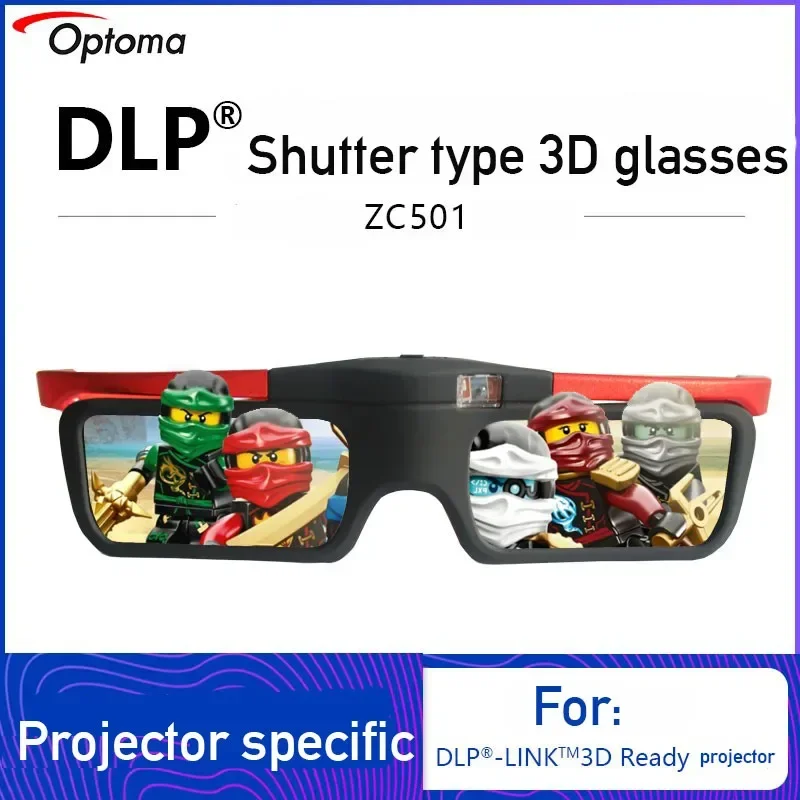 Active 3D Glasses Dlp Link Projector - カスタム Optoma ZC501 アクティブ 3D メガネ充電式