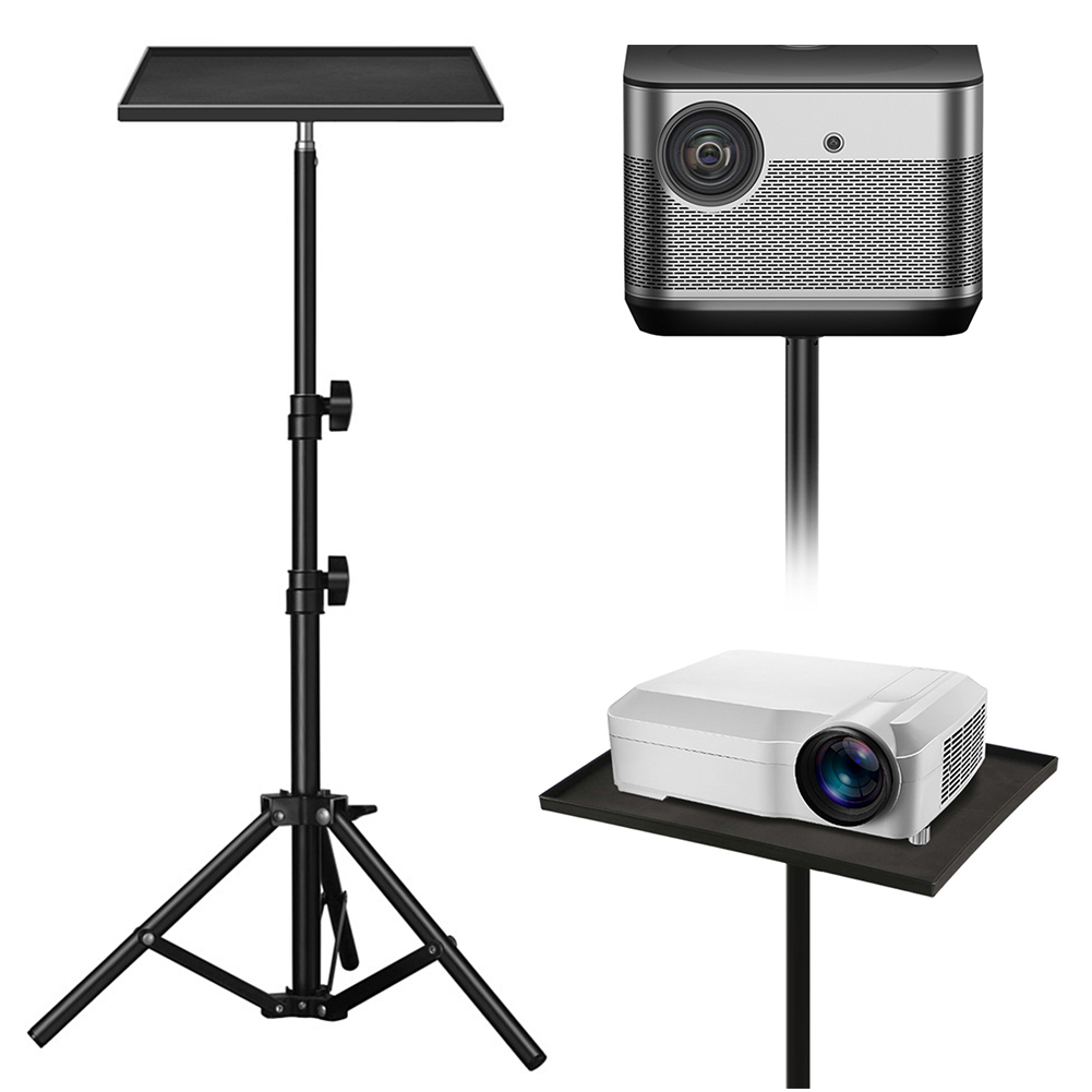 Projector Floor Stand Tripod Adjustable - DJ機器ホルダー 1/4インチネジ プロジェクターブラケット 高さ調整可能 カメラホルダースタンド 伸縮式ロッド