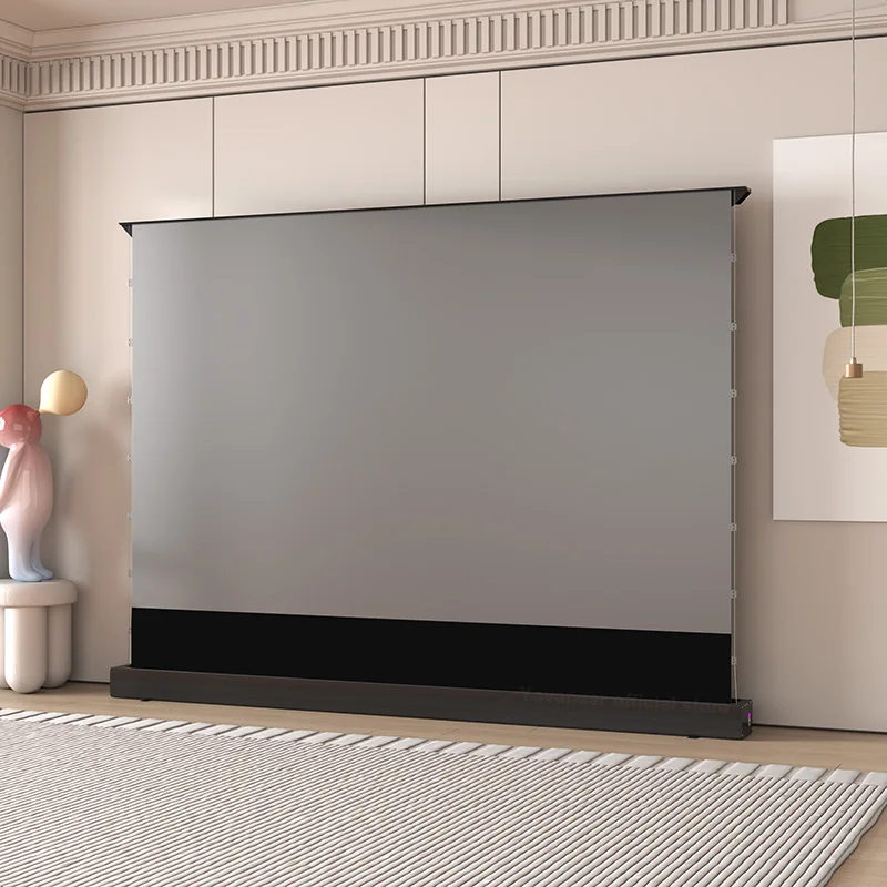 Projector Screen 120 Inch Motorized Ambient - 電動フロア昇降型プロジェクションスクリーン 120インチ ALR（周囲光除去）電動式 タブテンション付き USTプロジェクター用 3D