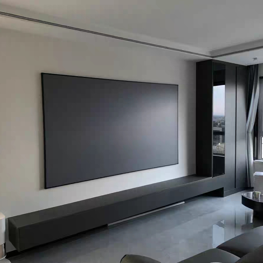 Alr Ambient Light Rejecting Projector Screen - ALRフレネルプロジェクタースクリーン、9mm固定フレーム、環境光反射抑制、4K 3D対応、UST/ロングスローレーザープロジェクター用、カスタマイズ可能