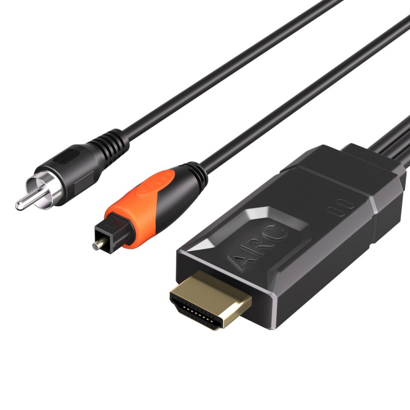 EARC ARC to RCA オーディオエクストラクターコ - Optical Audio Hdmi Earc Extractor のレビューと価格