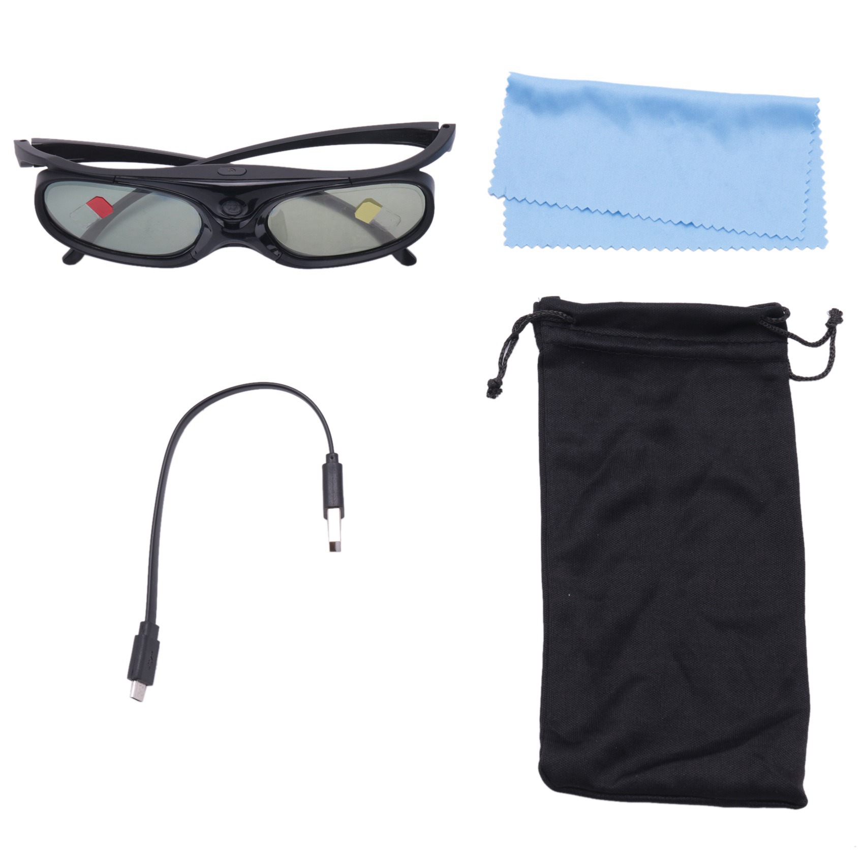 ROO 4 個アクティブ シャッター 3D メガネ DLP  - Active 3D Glasses Dlp Link Projector のレビューと価格