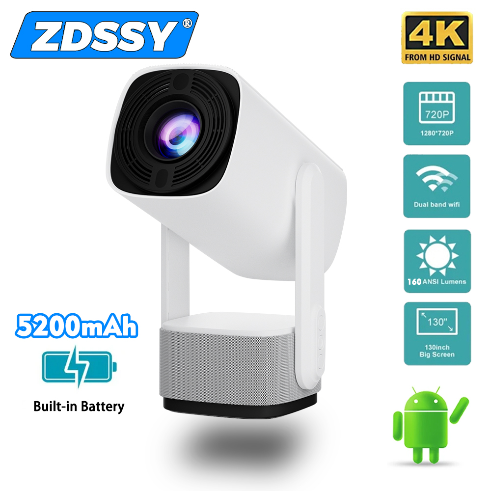 ZDSSY 4K プロジェクター K2 スマート Andro - Auto Focus Keystone Correction Projector のレビューと価格
