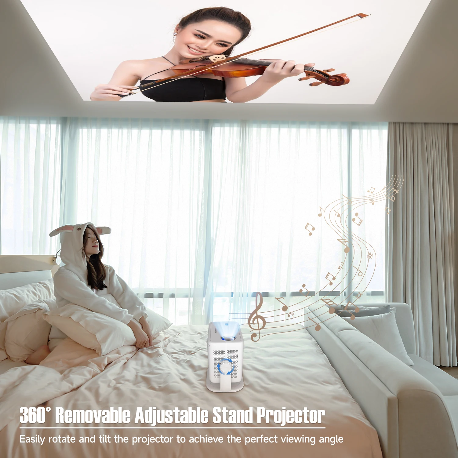 Magcubic L018 650ANSI 1080P ネイ - Auto Focus Keystone Correction Projector のレビューと価格