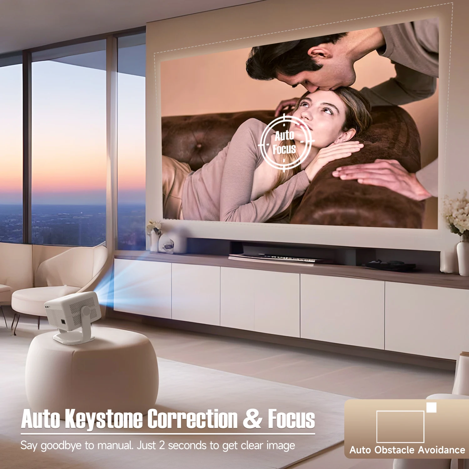 Magcubic L018 650ANSI 1080P ネイ - Auto Focus Keystone Correction Projector のレビューと価格