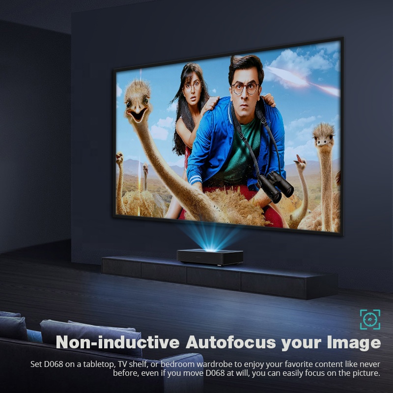 ホタック ホットセール D068 6500ルーメン スマート - Ultra Short Throw Laser Projector 4K のレビューと価格