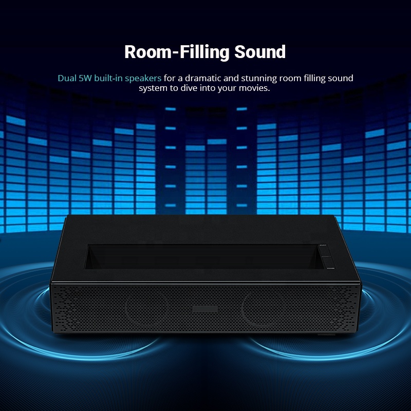 ホタック ホットセール D068 6500ルーメン スマート - Ultra Short Throw Laser Projector 4K のレビューと価格