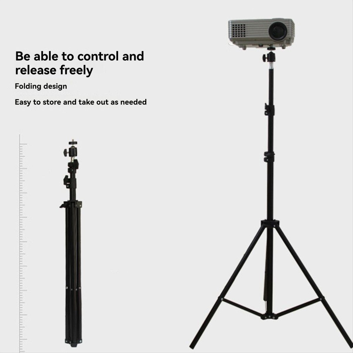 調節可能なプロジェクター三脚スタンド ポータブル多機能フロア - Projector Floor Stand Tripod Adjustable のレビューと価格