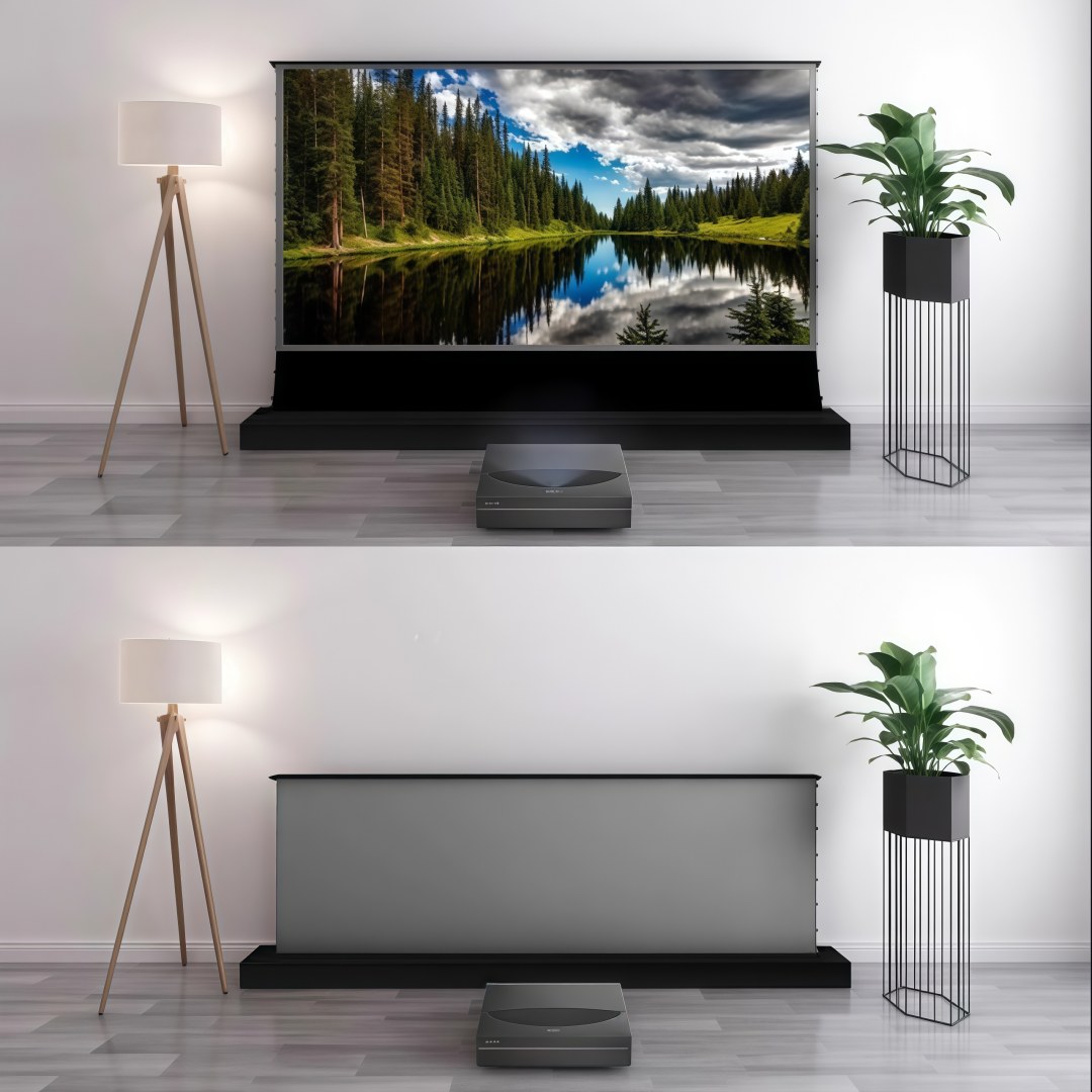 Mivision 72～150インチ 16:9電動テンション - Ultra Short Throw Laser Projector 4K のレビューと価格
