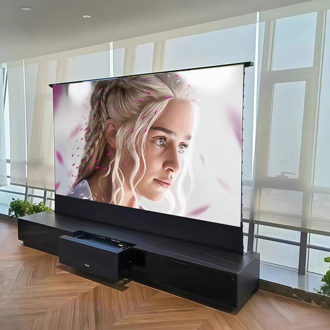 Mivision 72～150インチ 16:9電動テンション - Ultra Short Throw Laser Projector 4K のレビューと価格