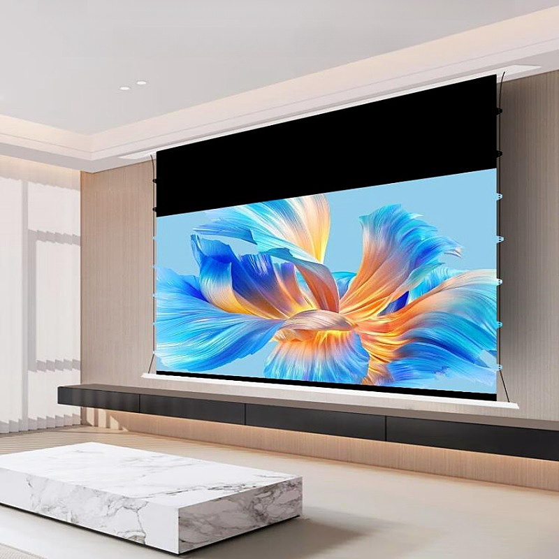 天井埋め込み式プロジェクタースクリーン,4k,8kプレミアム - Alr Ambient Light Rejecting Projector Screen のレビューと価格