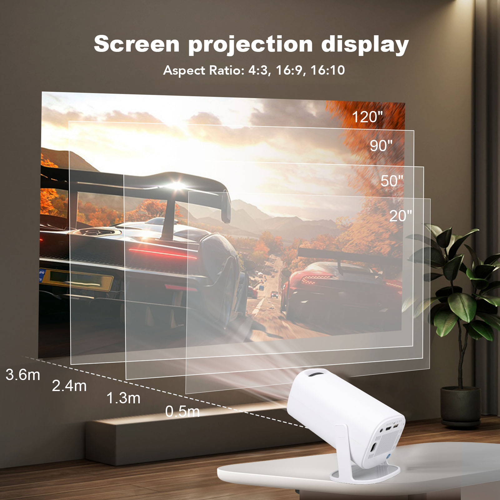 P30 1080P FHP 4K LED プロジェクター 1 - 4K Smart Projector Android 11 Wifi 6 のレビューと価格