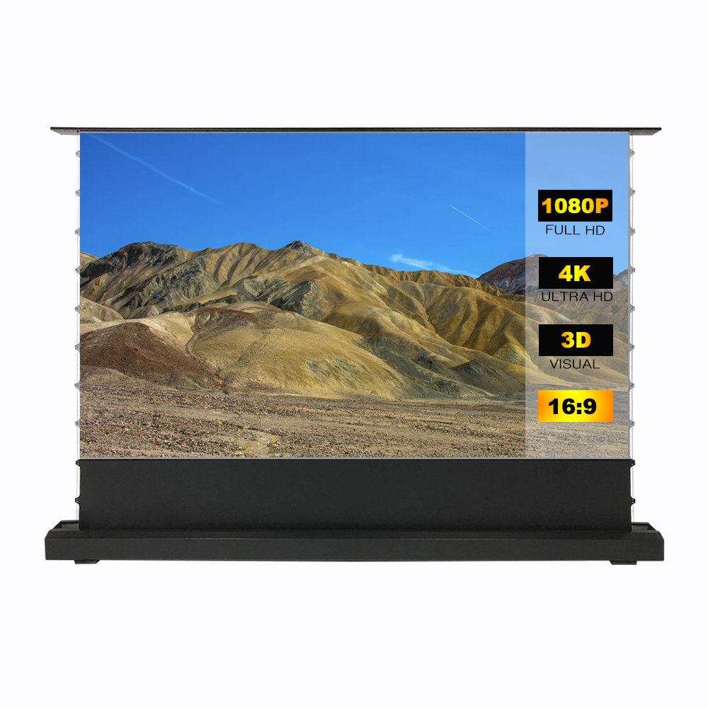 高品質120インチ4K電動フロア昇降式プロジェクタースクリー - Projector Screen 120 Inch Motorized Ambient のレビューと価格