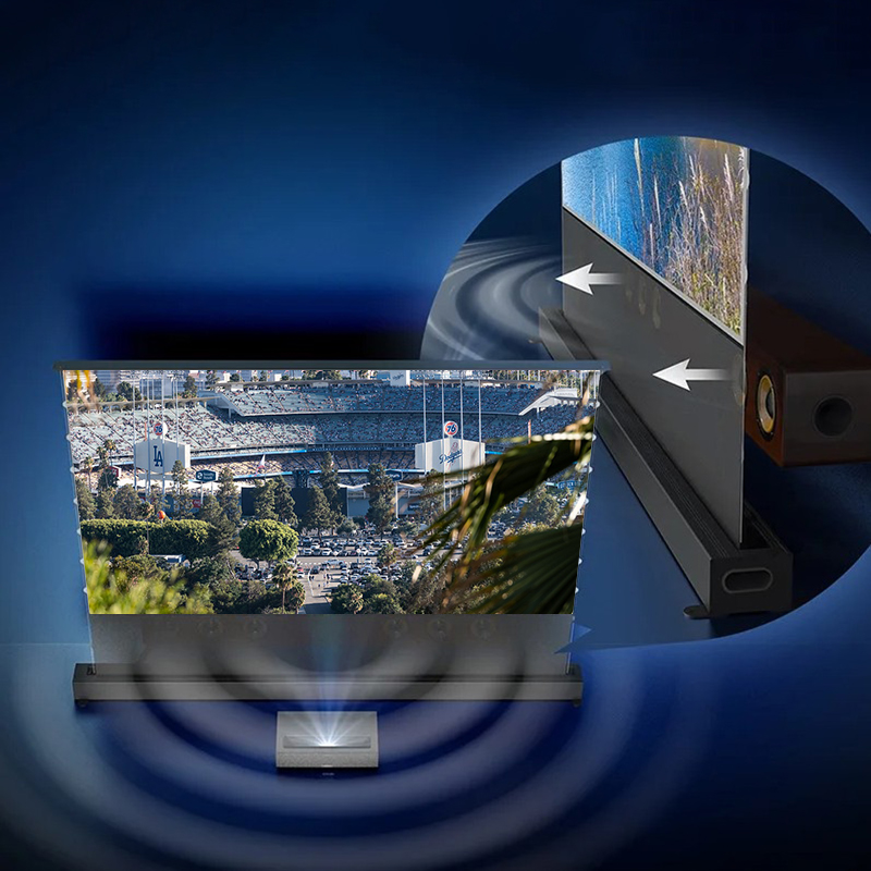 電気床上昇 ALR UST 投影スクリーン ブラック グリッ - Alr Ambient Light Rejecting Projector Screen のレビューと価格