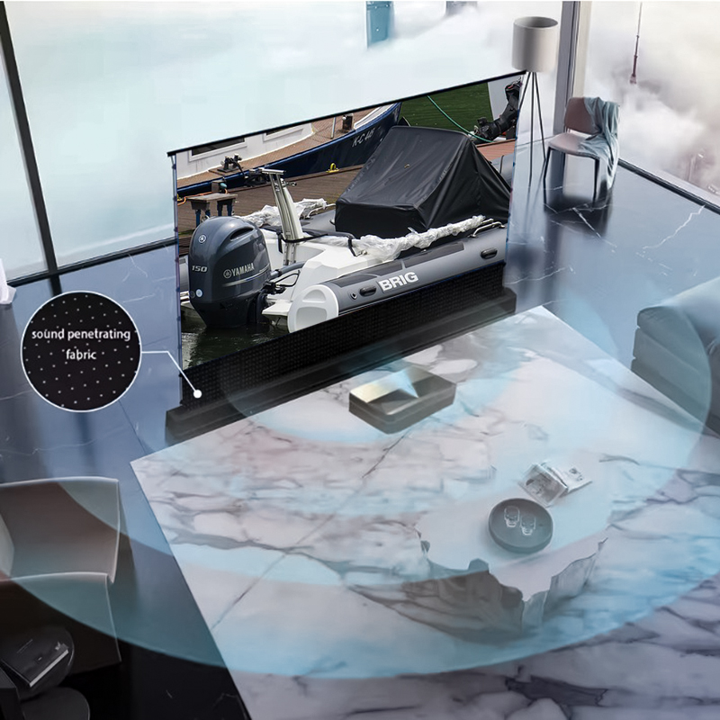 電気床上昇 ALR UST 投影スクリーン ブラック グリッ - Alr Ambient Light Rejecting Projector Screen のレビューと価格