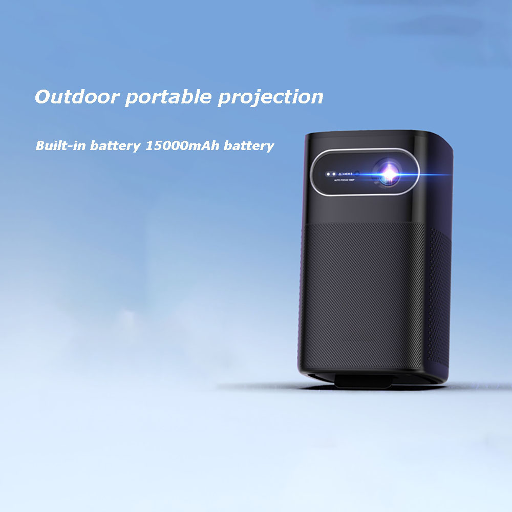 4K対応、内蔵スピーカー搭載、1080PフルHDワイヤレスミ - Mini Portable Projector Rechargeable Battery のレビューと価格