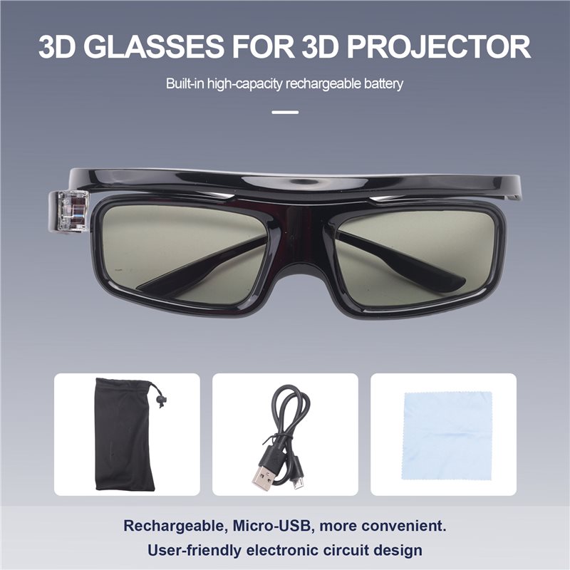 Well Made-GL1800 3D メガネ DLP 3D - Active 3D Glasses Dlp Link Projector のレビューと価格