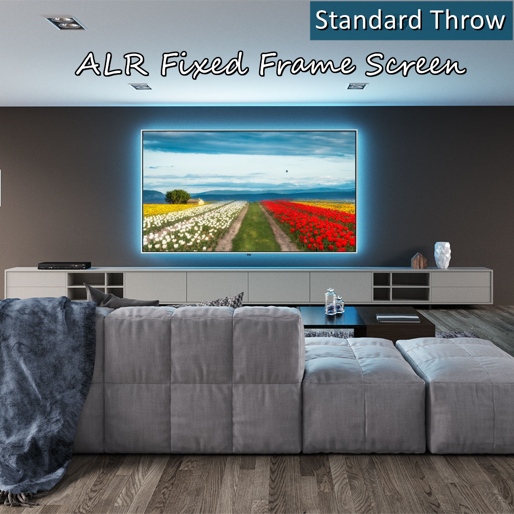 ハイコントラスト固定フレームプロジェクタースクリーン,ホーム - Alr Ambient Light Rejecting Projector Screen のレビューと価格