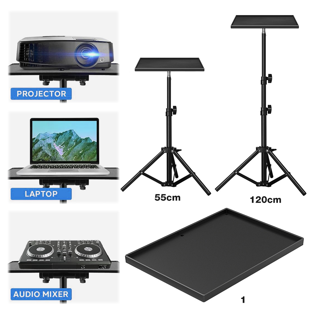 ユニバーサルラップトッププロジェクター三脚スタンド 1/4  - Projector Floor Stand Tripod Adjustable のレビューと価格