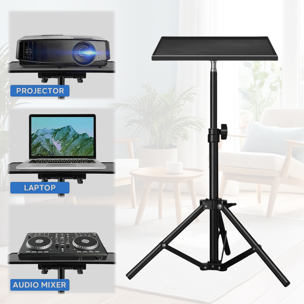 ユニバーサルラップトッププロジェクター三脚スタンド 1/4  - Projector Floor Stand Tripod Adjustable のレビューと価格