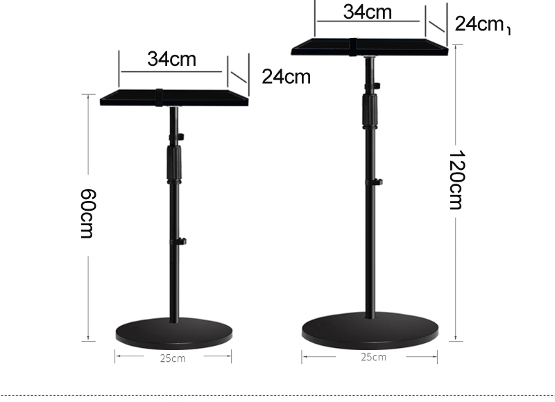 T3-60120 20kg 5KG 600-1200MM高さ - Projector Floor Stand Tripod Adjustable のレビューと価格