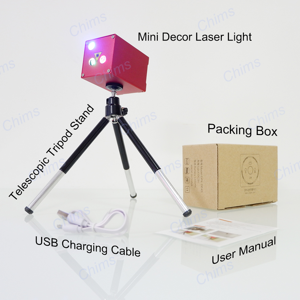 Chims-ミニポータブルrgbレーザー照明,充電式,オーロ - Mini Portable Projector Rechargeable Battery のレビューと価格
