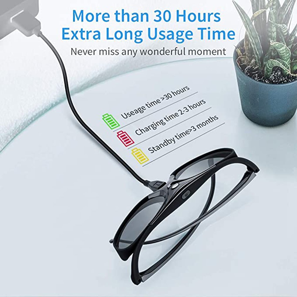 2 ピース/1 PC 3D ユニバーサルメガネ Xgimi  - Active 3D Glasses Dlp Link Projector のレビューと価格