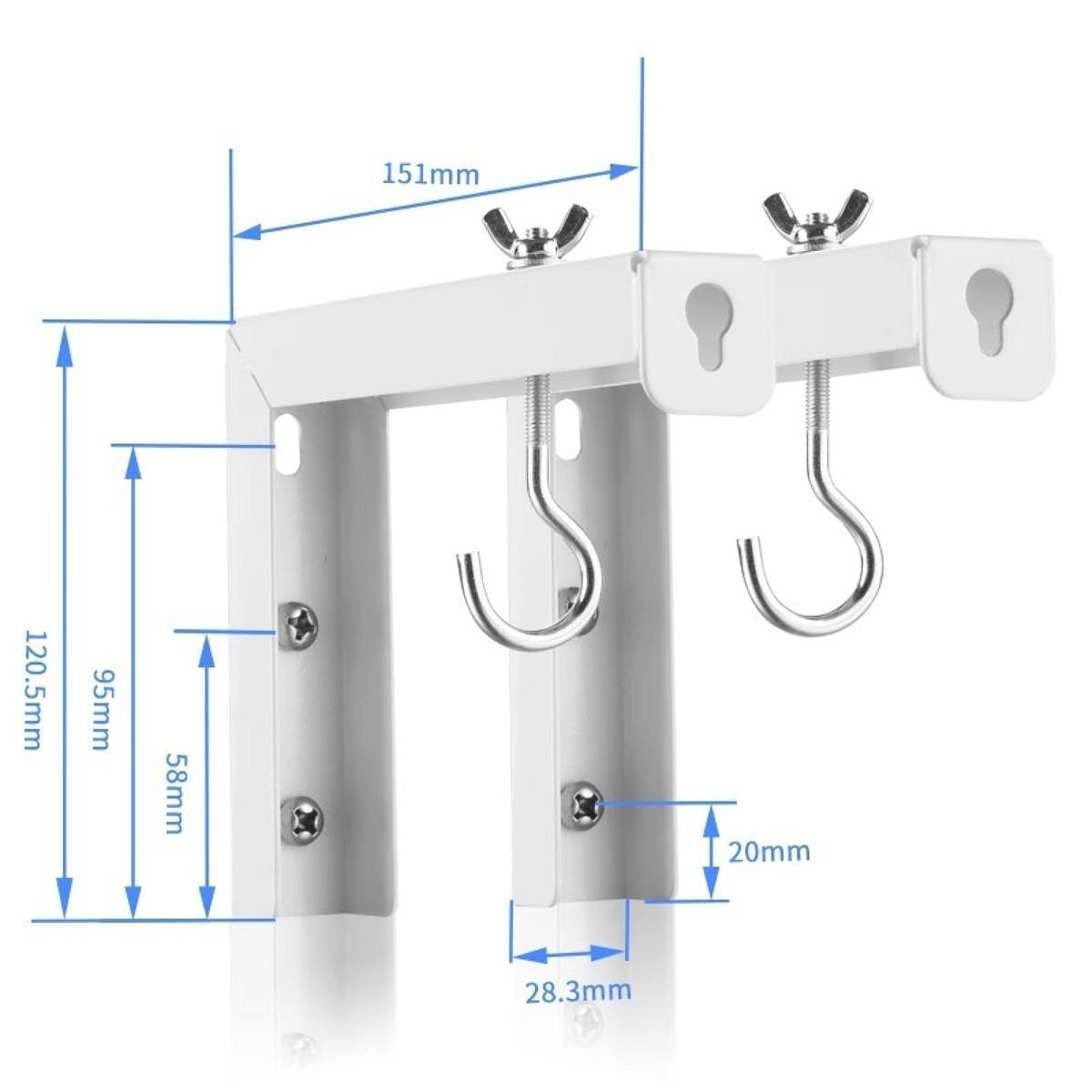 2x プロジェクタースクリーン天井マウント ホワイト フック - Projector Ceiling Mount Bracket Universal のレビューと価格