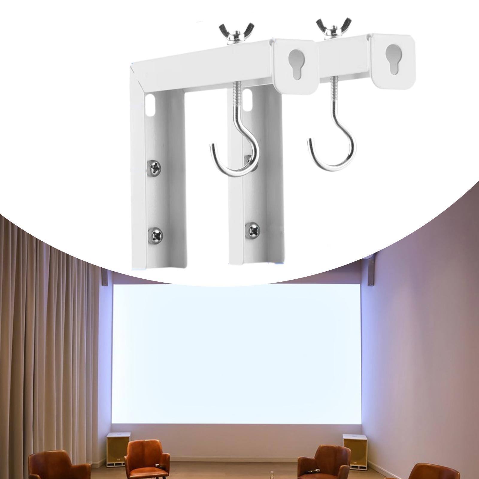 2x プロジェクタースクリーン天井マウント ホワイト フック - Projector Ceiling Mount Bracket Universal のレビューと価格