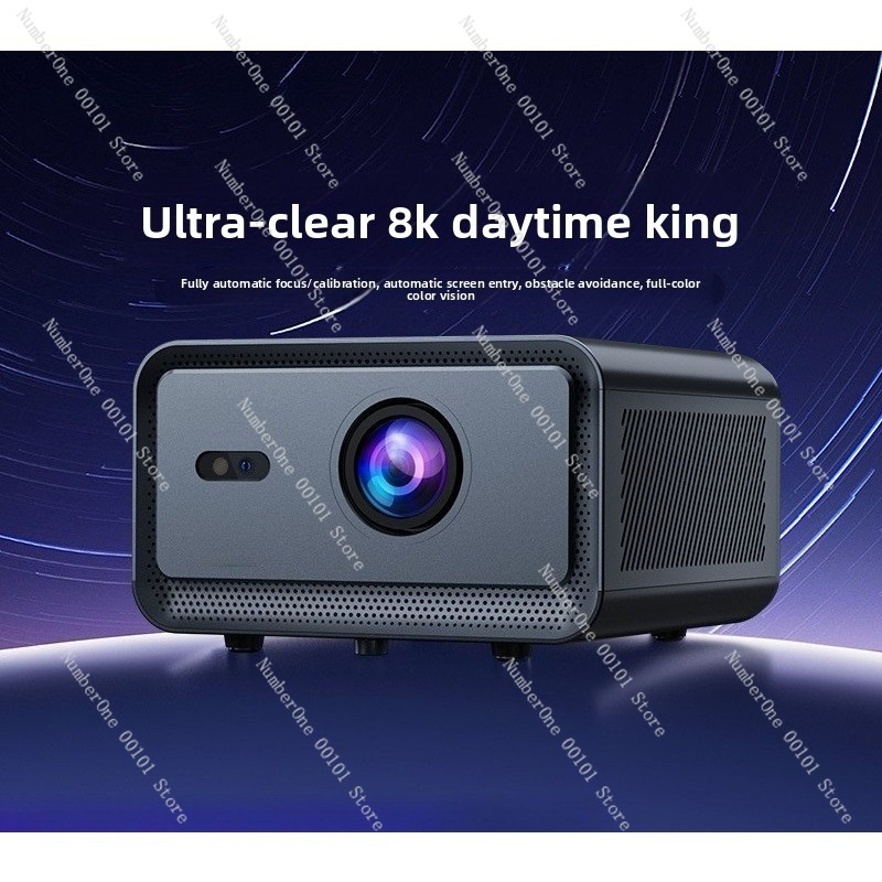ポータブルスマートHDプロジェクター 1080Pホームシアタ - Auto Focus Keystone Correction Projector のレビューと価格
