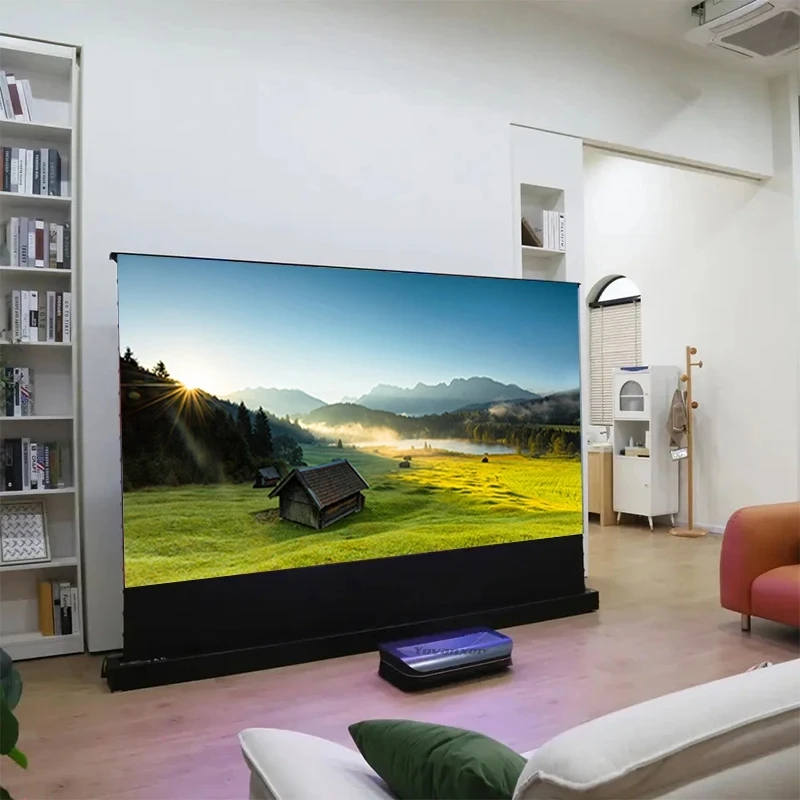 120インチ電動フロア昇降式ALRプロジェクタースクリーン、 - Projector Screen 120 Inch Motorized Ambient のレビューと価格