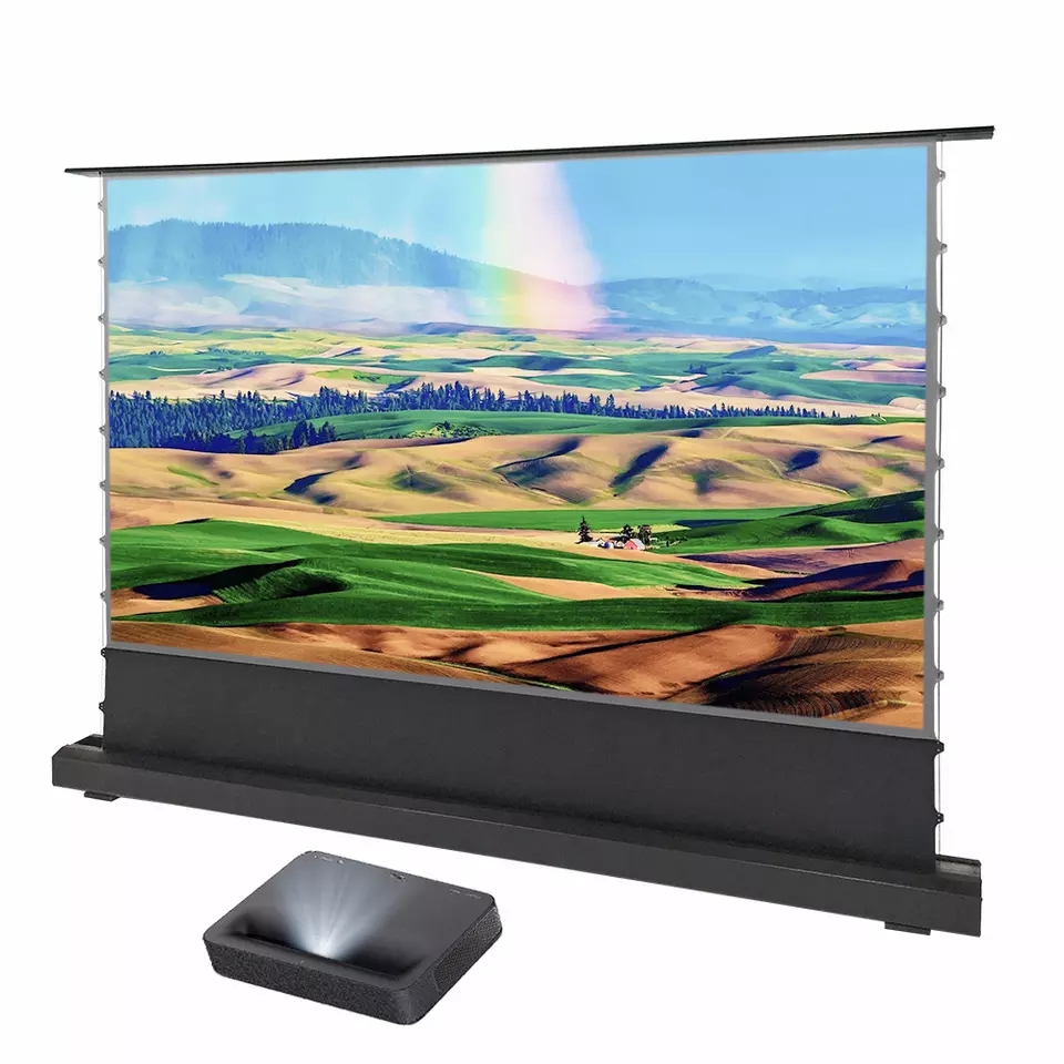 XJK卸売電動フロア昇降式ALRプロジェクションスクリーン1 - Ultra Short Throw Laser Projector 4K のレビューと価格