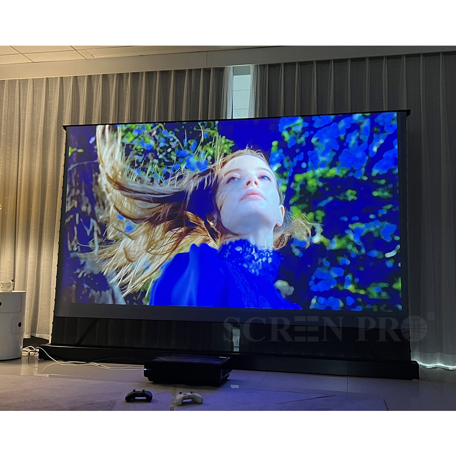 スクリーン プロ 電動フロア昇降式 UST 4K ALR グ - Ultra Short Throw Laser Projector 4K のレビューと価格