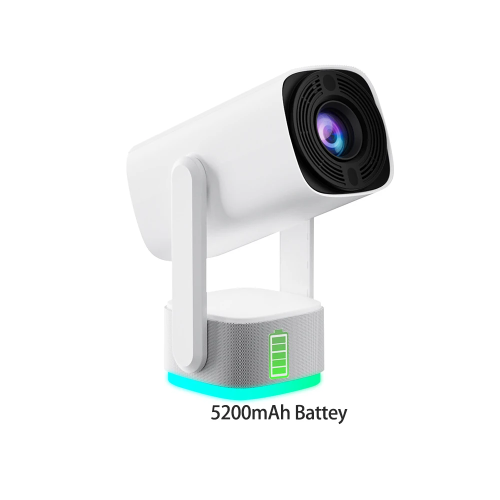 ミニプロジェクター 充電式バッテリー搭載 1080P スマー - Mini Portable Projector Rechargeable Battery のレビューと価格