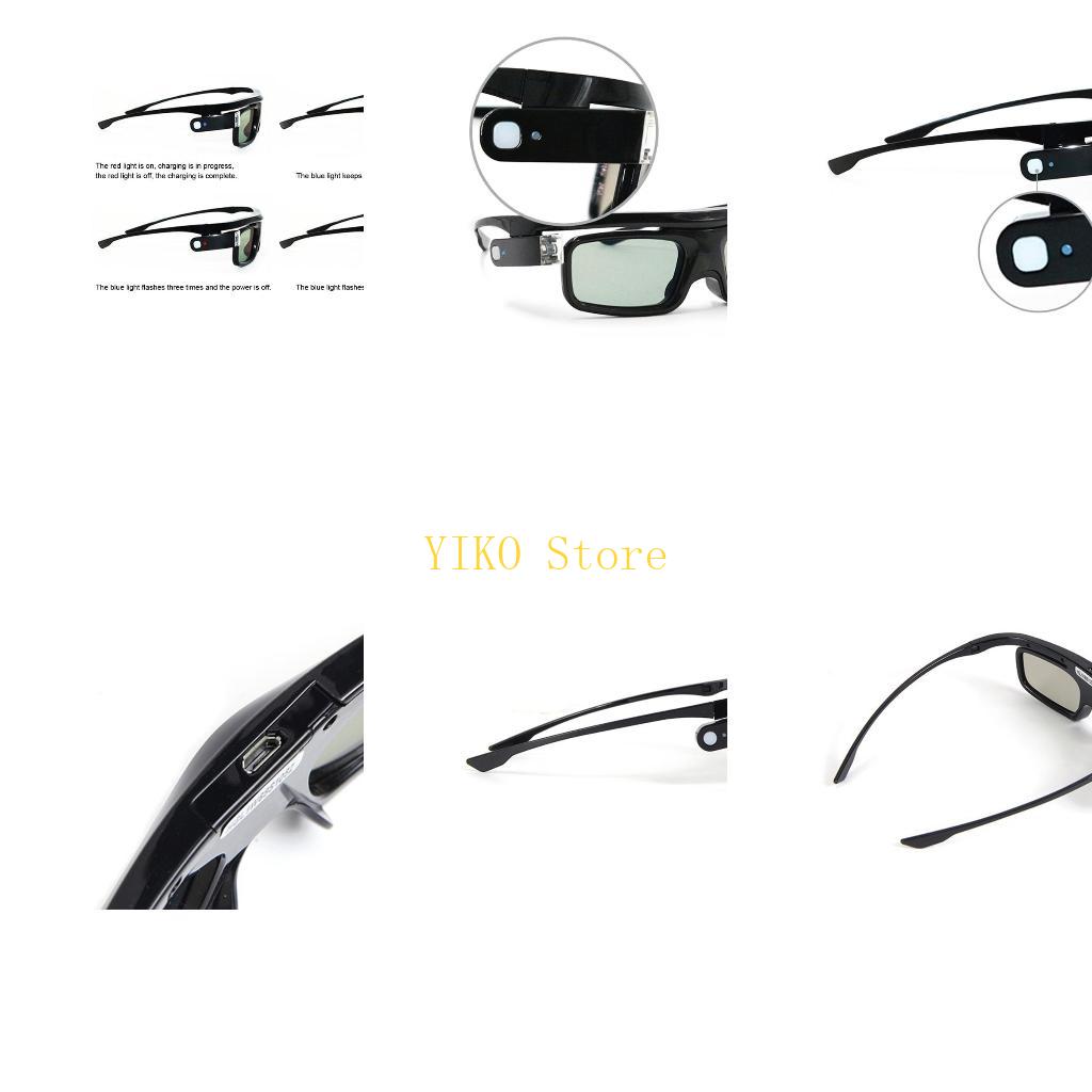 K32C 3D メガネアクティブシャッター充電式眼鏡 DLP - Active 3D Glasses Dlp Link Projector のレビューと価格