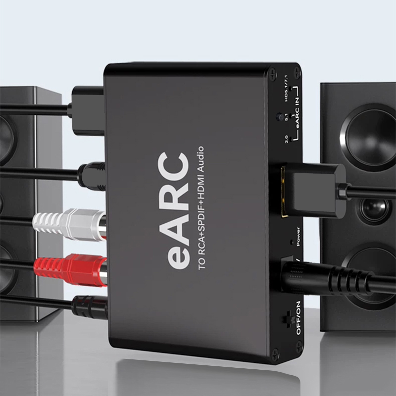 192kHz HDMI ARC対応 RCAオーディオ抽出コン - Optical Audio Hdmi Earc Extractor のレビューと価格