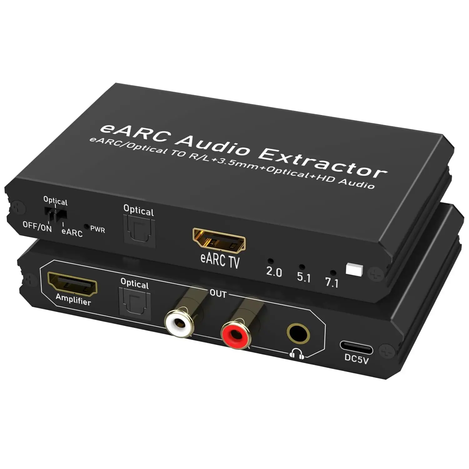 192kHz対応 EARCオーディオ抽出器、テレビ用EARC - Optical Audio Hdmi Earc Extractor のレビューと価格