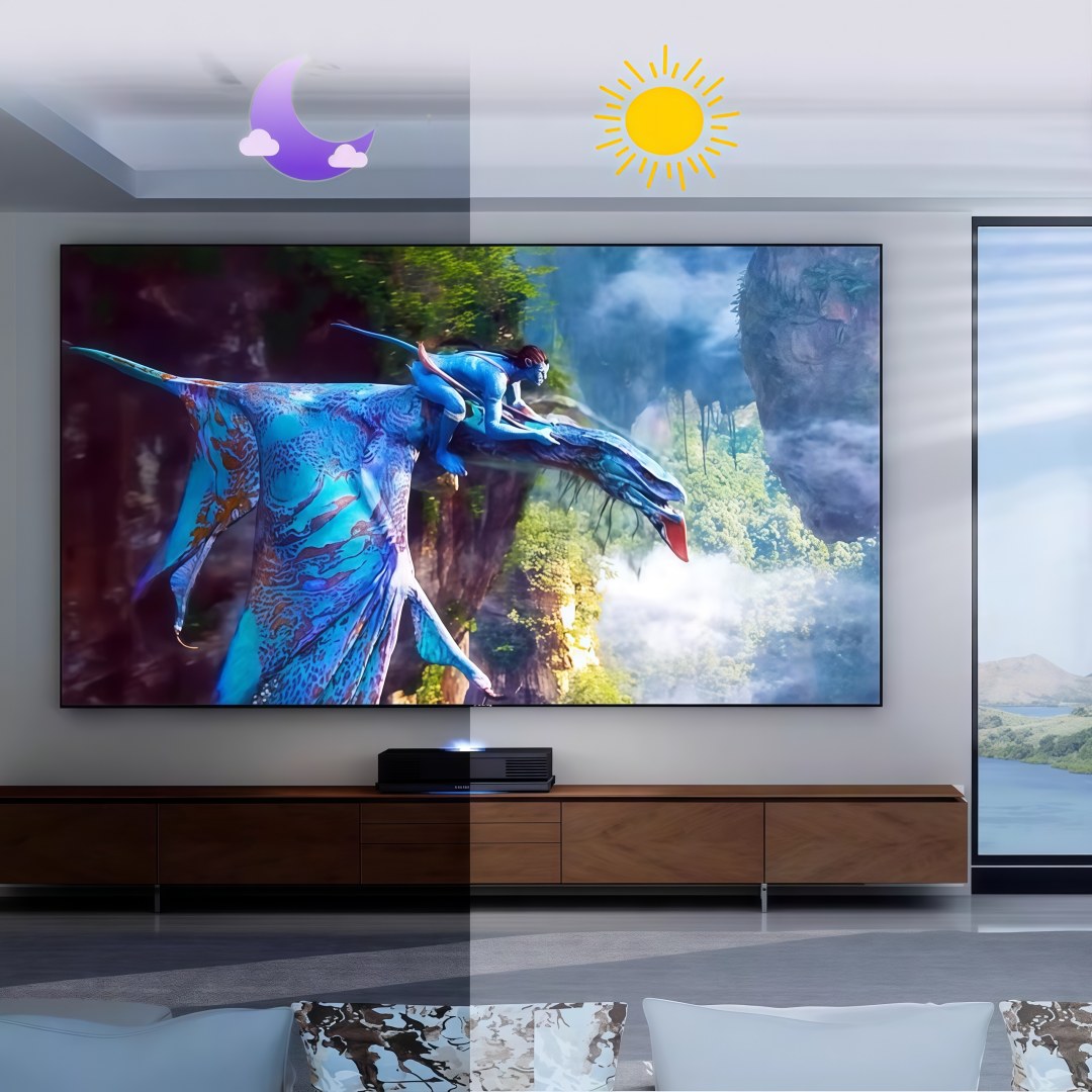 Mivision 130 インチ最新 T プリズム UST  - Alr Ambient Light Rejecting Projector Screen のレビューと価格
