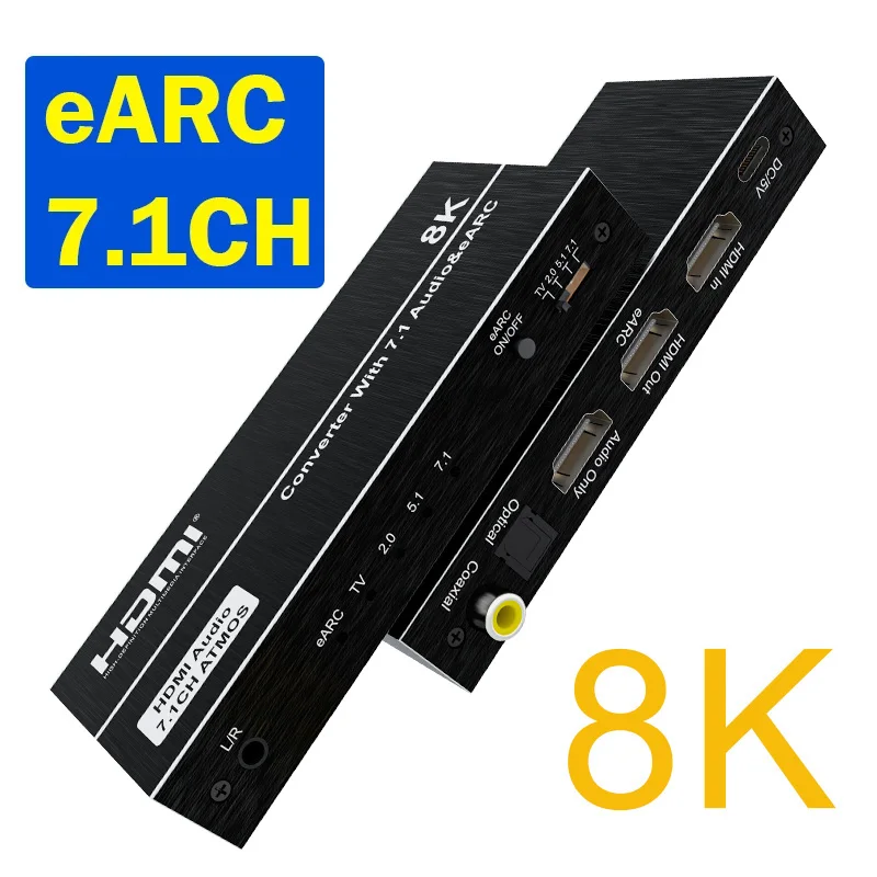 8K HDMI EARC リターンオーディオエクストラクター - Optical Audio Hdmi Earc Extractor のレビューと価格