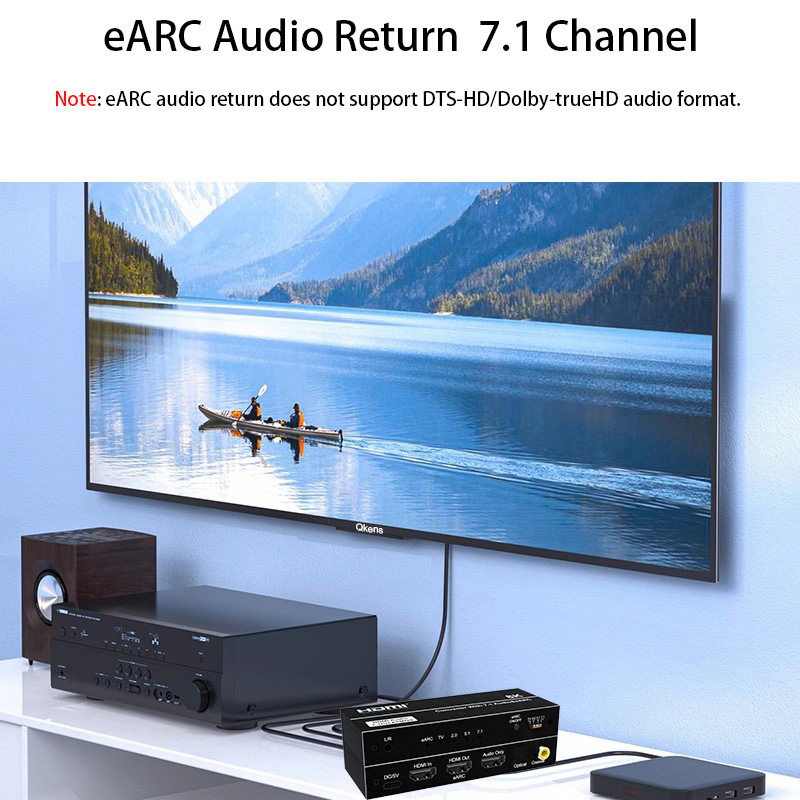 8K HDMI EARC リターンオーディオエクストラクター - Optical Audio Hdmi Earc Extractor のレビューと価格
