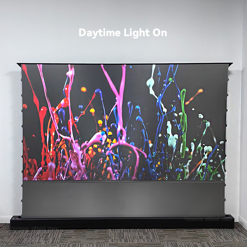 72～120インチ電動フレネルALRフロア昇降型プロジェクタ - Projector Screen 120 Inch Motorized Ambient のレビューと価格