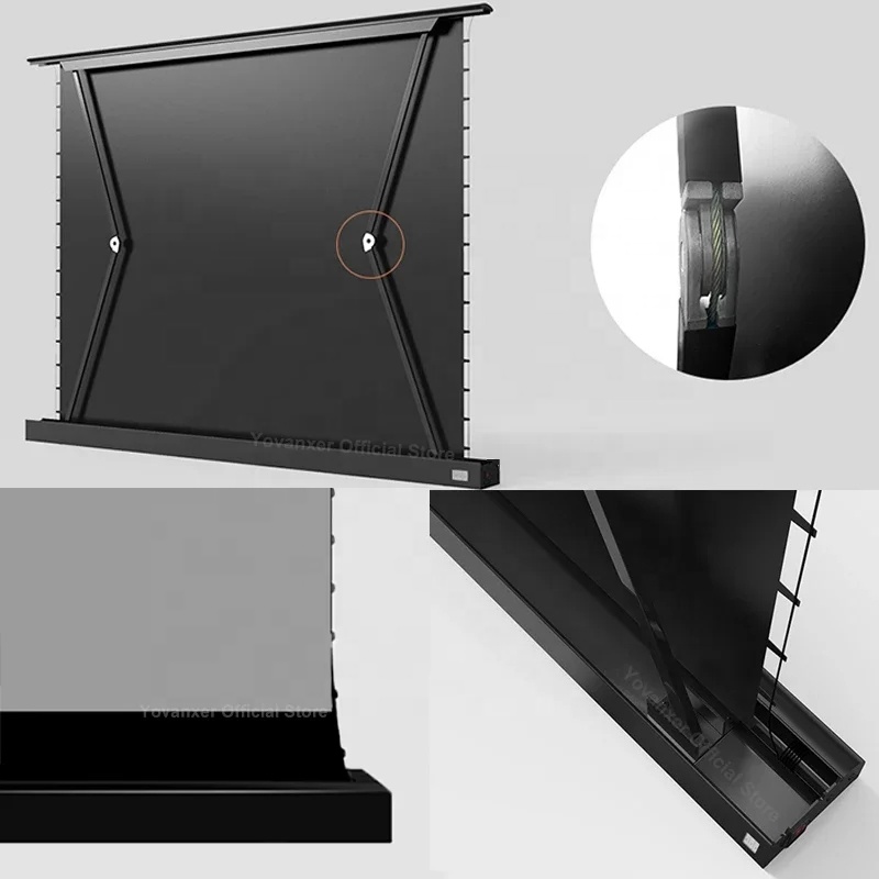 120インチの電動昇降式ALR（アンビエントライトリジェクテ - Alr Ambient Light Rejecting Projector Screen のレビューと価格